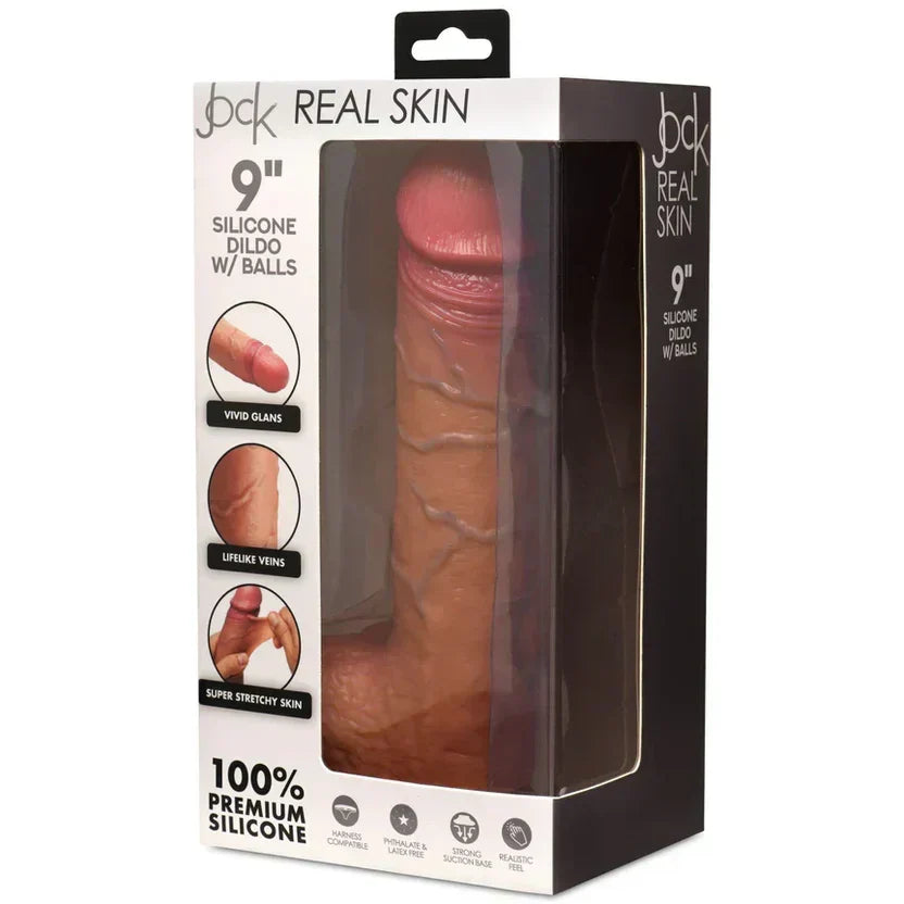 Dual Density Silicone Stud Dildo 8 inch | (Washable)