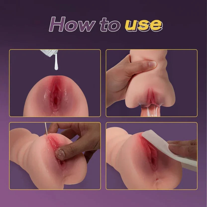 Premium Realistic Soft Silicone Vagina Masturbator for Men | Reusable & Washable