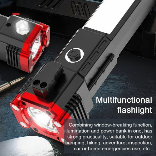 8 in 1 Portable Rechargeable Torch LED Flashlight